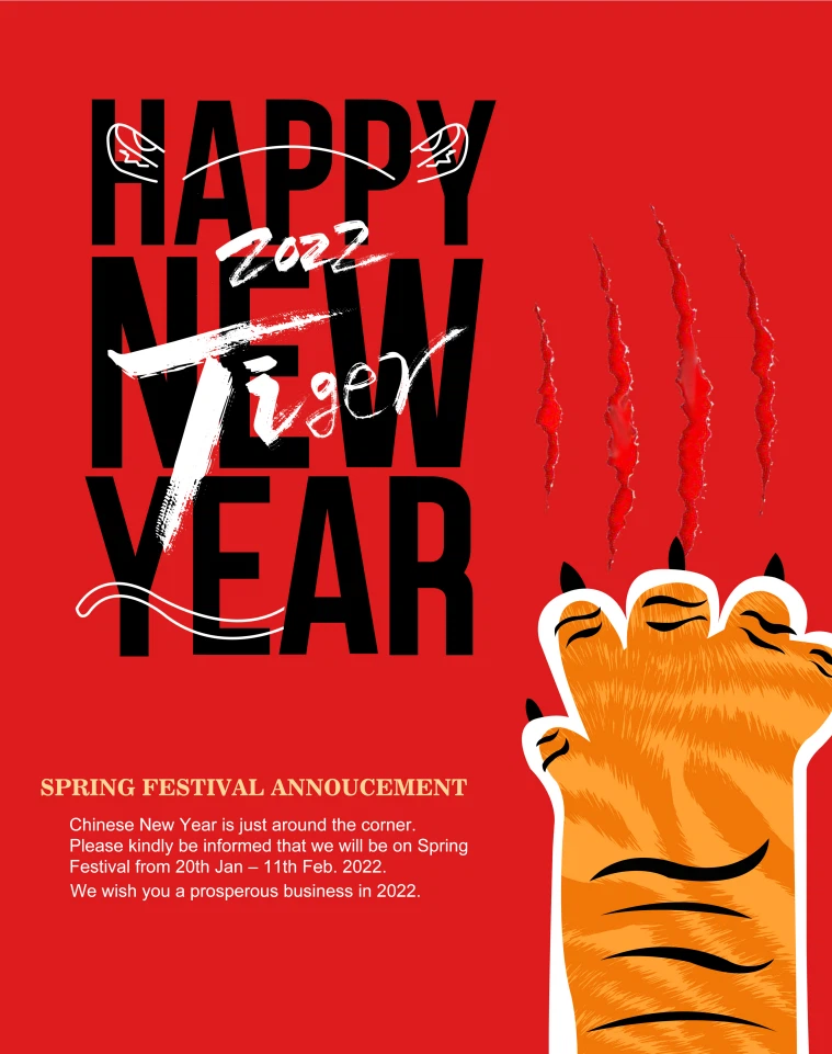 New Year Holiday Notice